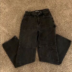 Pacsun Black Boyfriend Carpenter Jeans - Size 25